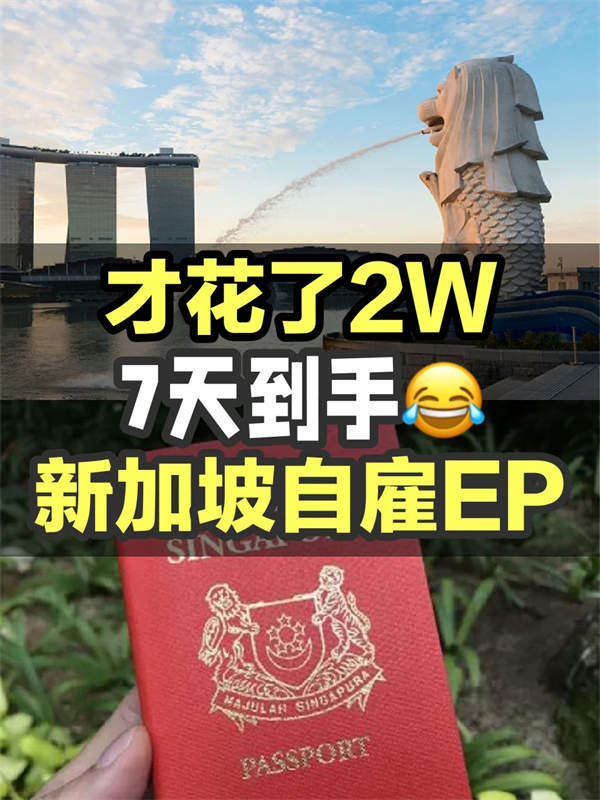 新加坡移民正在紅利期7天就拿身份！